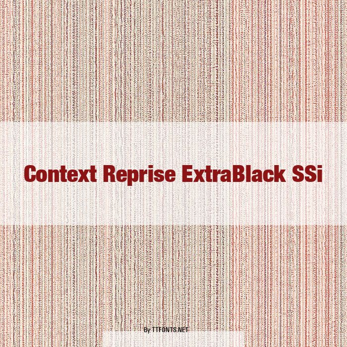 Context Reprise ExtraBlack SSi example